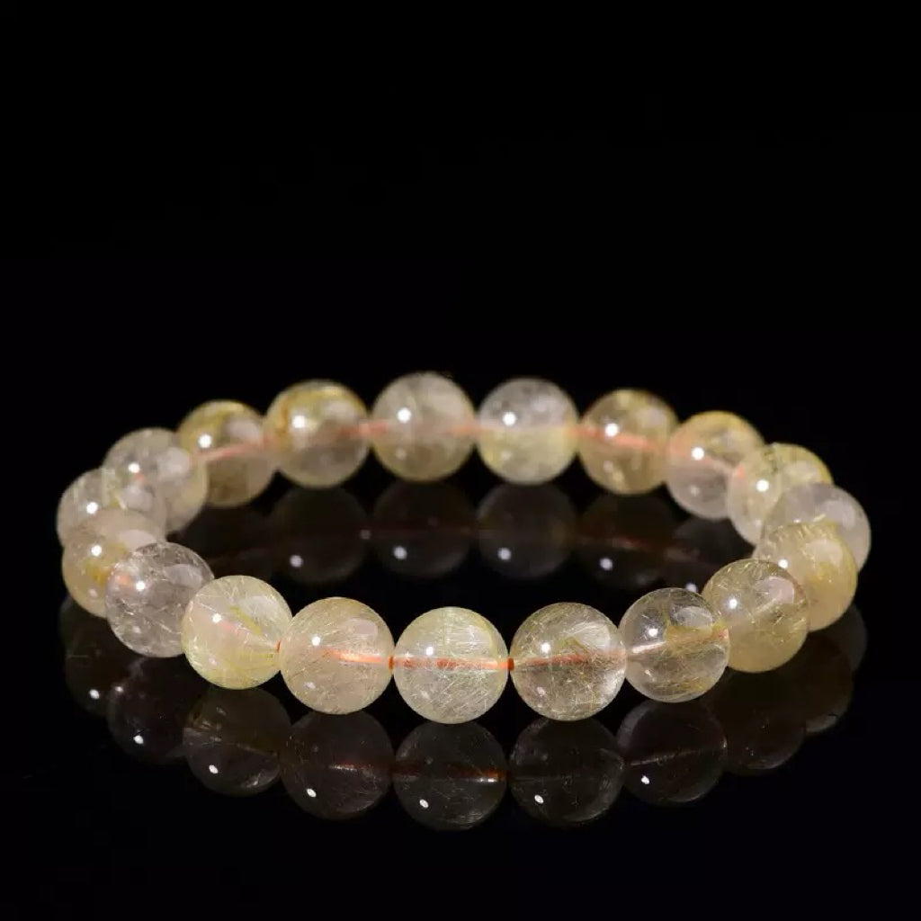 Golden Rutilated Quartz crystal premium