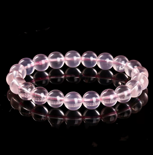 马达加斯加玫瑰石英晶体（玻璃）