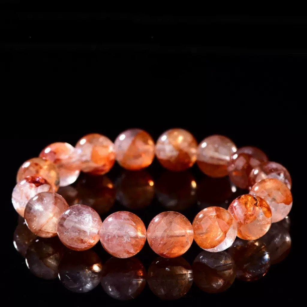 レッドヘマタイトクォーツクリスタルベーシック